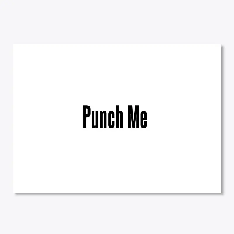 Punch Me Sticker